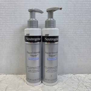 2 Pack - Neutrogena‎ Rapid Wrinkle Repair Prep Cleanser 5 Oz. Each